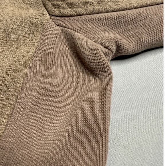 RARE Free People Military Ruffles Jacket Taupe Size 10 - Picture 9 of 10